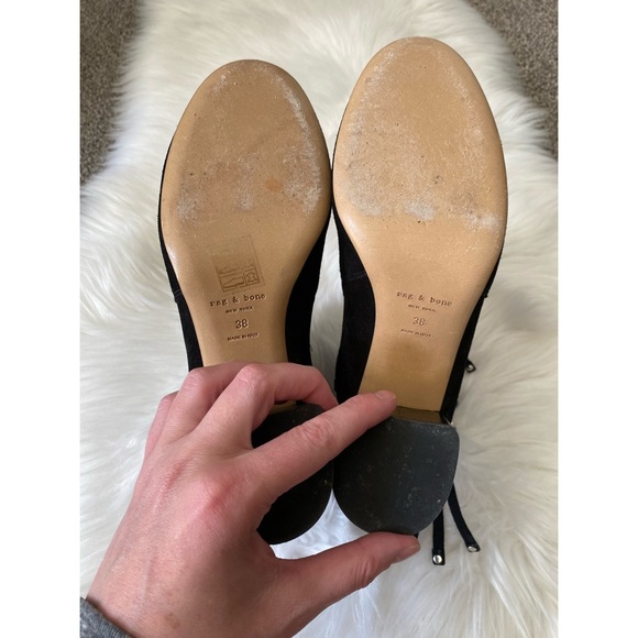 Rag & Bone Tie Up Suede Bootie Boot - Picture 6 of 8
